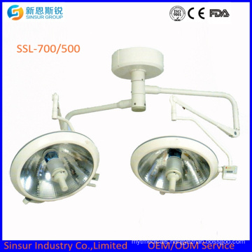 Qualified Hospital Ceiling Mounted Double Head Shadowless Halogen Operation Light